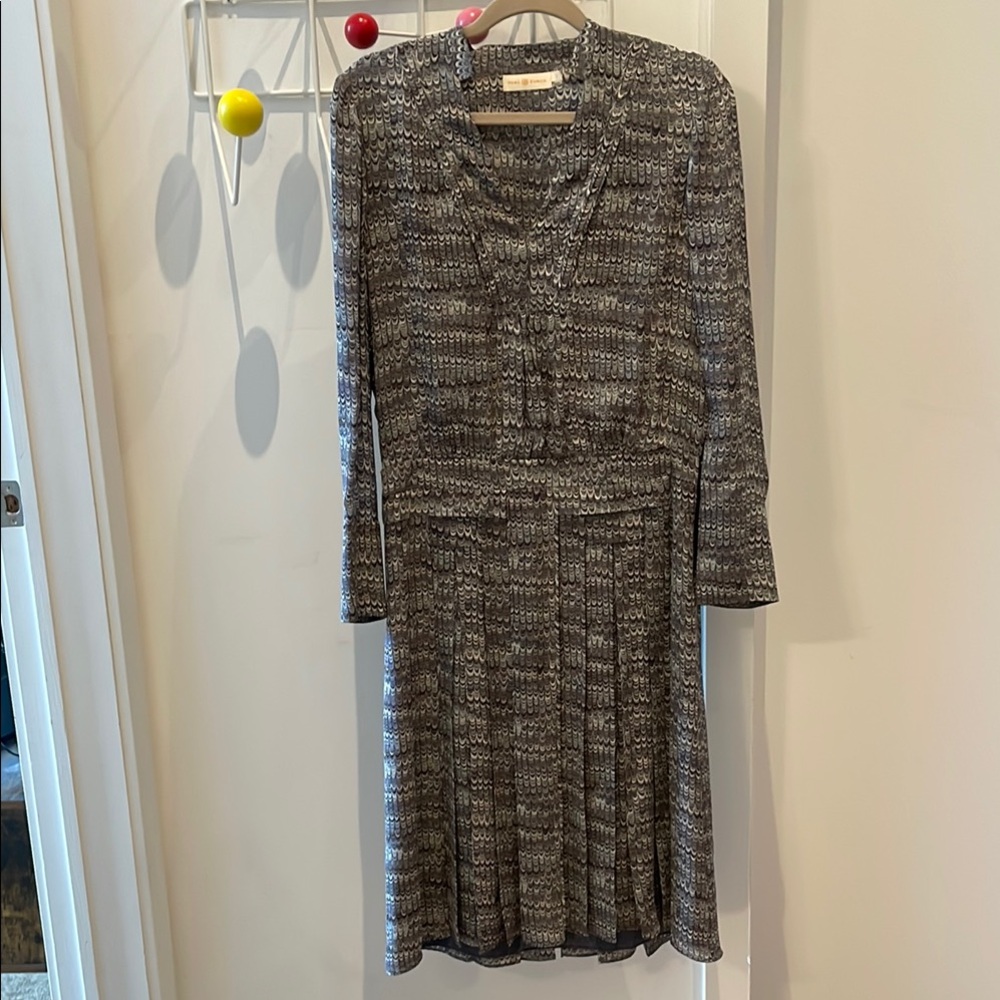 Tory Burch Blue and White Knit Dress